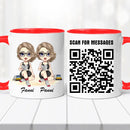 Barátnős bögre – piknikezős, QR kóddal-8