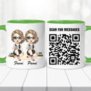 Barátnős bögre – piknikezős, QR kóddal-9