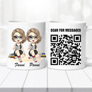 Barátnős bögre – piknikezős, QR kóddal-1