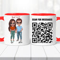 Szerelmes bögre - személyre szabott QR kóddal