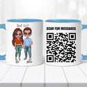 Szerelmes bögre - személyre szabott QR kóddal