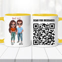 Szerelmes bögre - személyre szabott QR kóddal