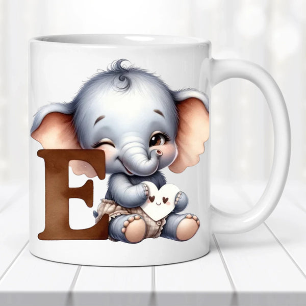 Monogramos bögre - állatokkal