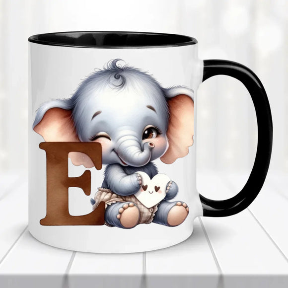 Monogramos bögre - állatokkal