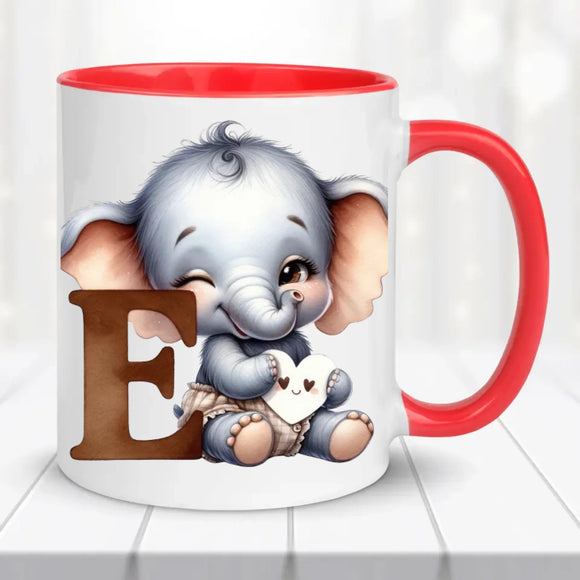 Monogramos bögre - állatokkal