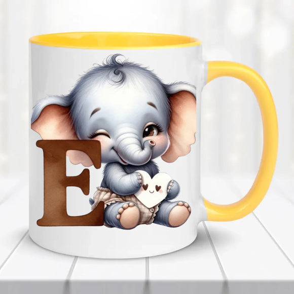 Monogramos bögre - állatokkal