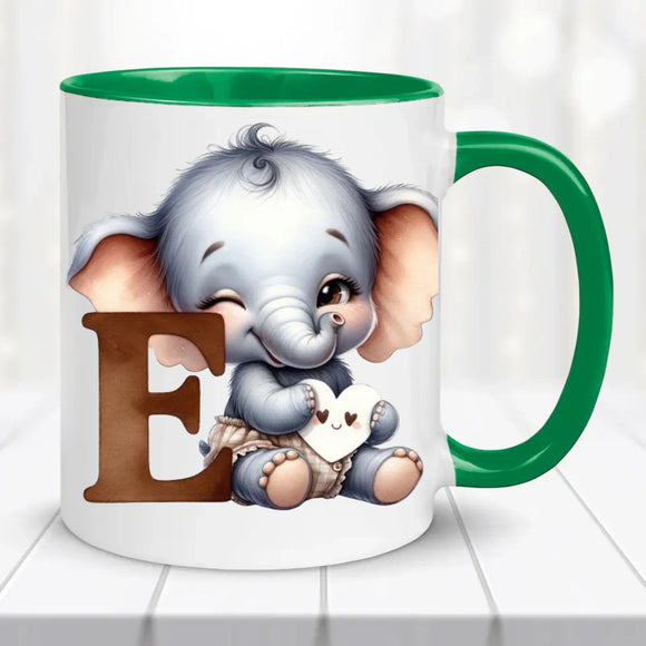 Monogramos bögre - állatokkal