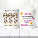 Barátnős bögre – három lányos, vicces felirattal-2