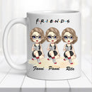 Barátnős bögre – három lányos, vicces felirattal-8