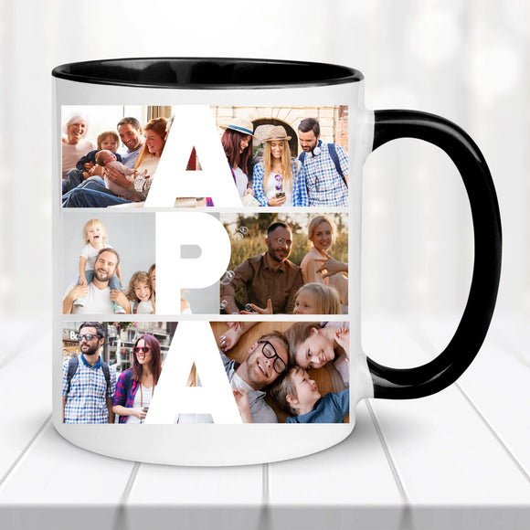 Fényképes bögre – „APA” felirattal