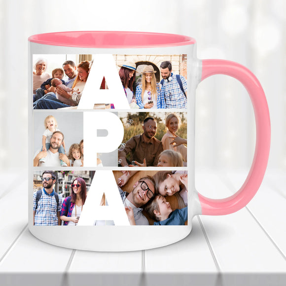 Fényképes bögre – „APA” felirattal