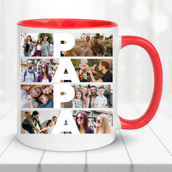 Fényképes bögre – PAPA felirattal