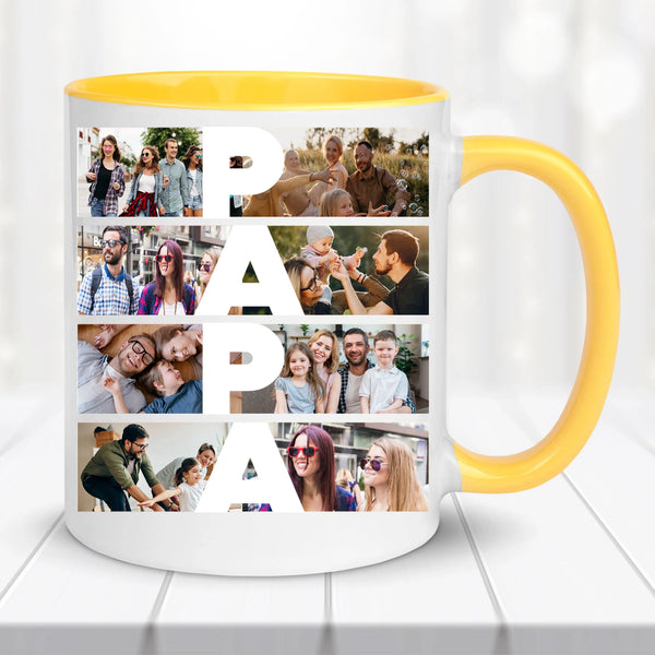 Fényképes bögre – PAPA felirattal