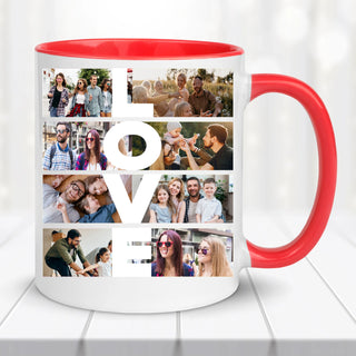Fényképes bögre – LOVE felirattal