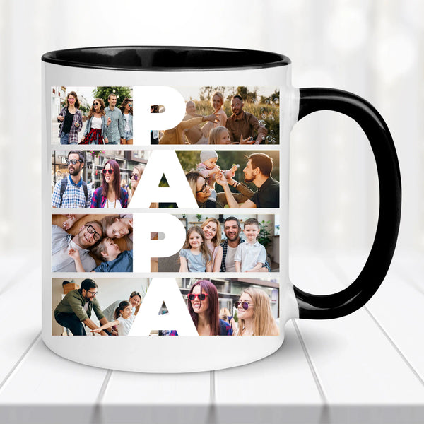 Fényképes bögre – PAPA felirattal