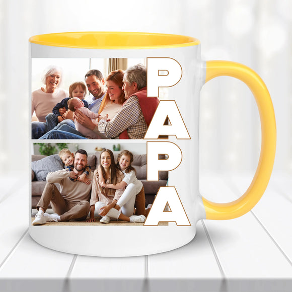Fényképes bögre – PAPA felirattal