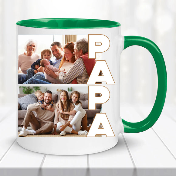Fényképes bögre – PAPA felirattal