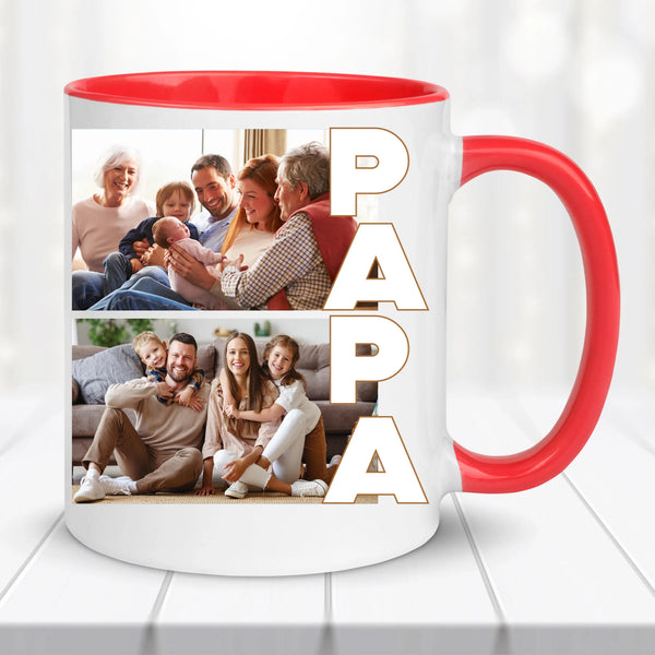 Fényképes bögre – PAPA felirattal
