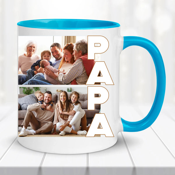 Fényképes bögre – PAPA felirattal