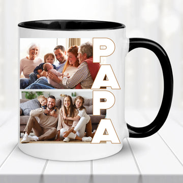 Fényképes bögre – PAPA felirattal