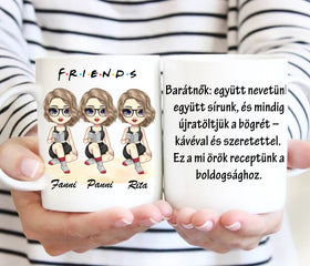 Barátnős bögre - saját idézettel - 0