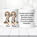 Barátnős bögre - saját idézettel