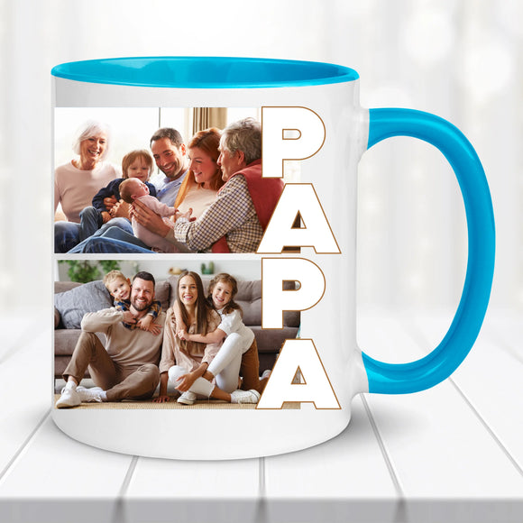 Fényképes bögre – PAPA felirattal