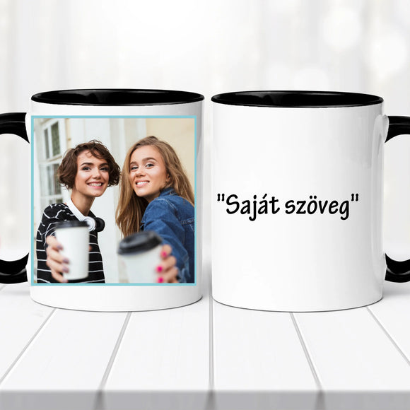 A véletlen munkatárssá tett minket... - saját szöveges, fényképes bögre