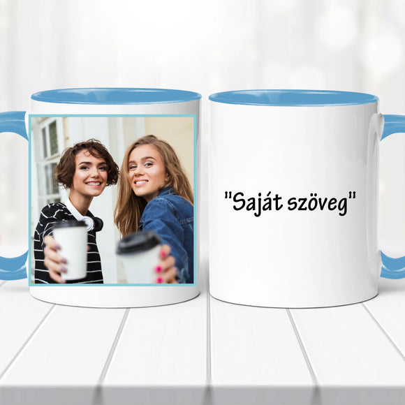 A véletlen munkatárssá tett minket... - saját szöveges, fényképes bögre