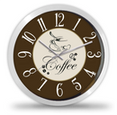 Klasszikus kávés falióra többféle lehetőségű háttérrel-2