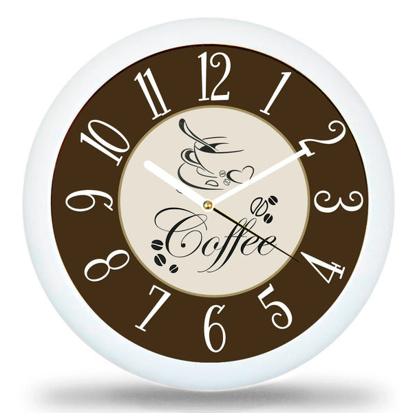 Klasszikus kávés falióra többféle választható háttérrel