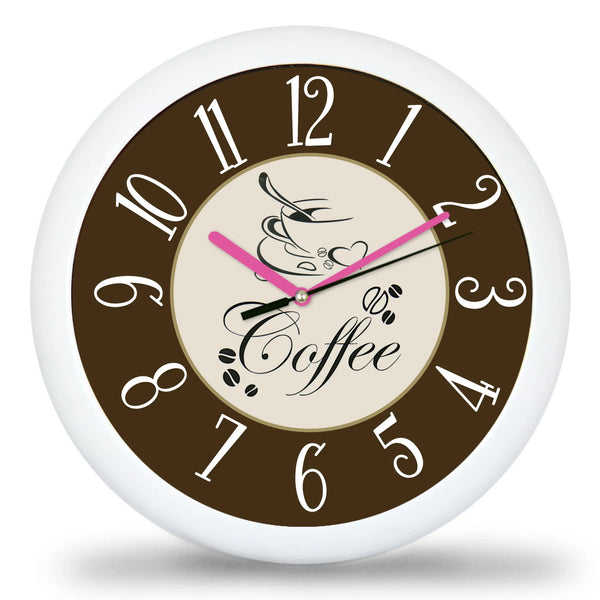 Klasszikus kávés falióra többféle választható háttérrel