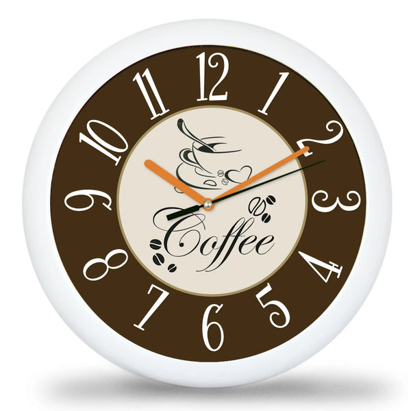 Klasszikus kávés falióra többféle választható háttérrel