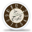 Klasszikus kávés falióra többféle lehetőségű háttérrel-8