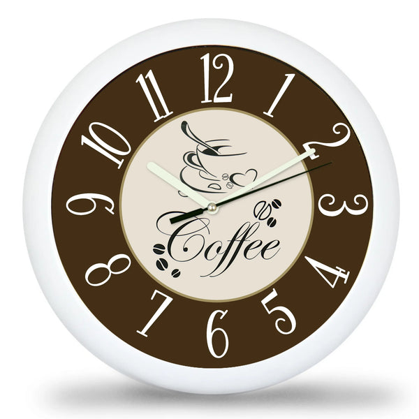 Klasszikus kávés falióra többféle választható háttérrel