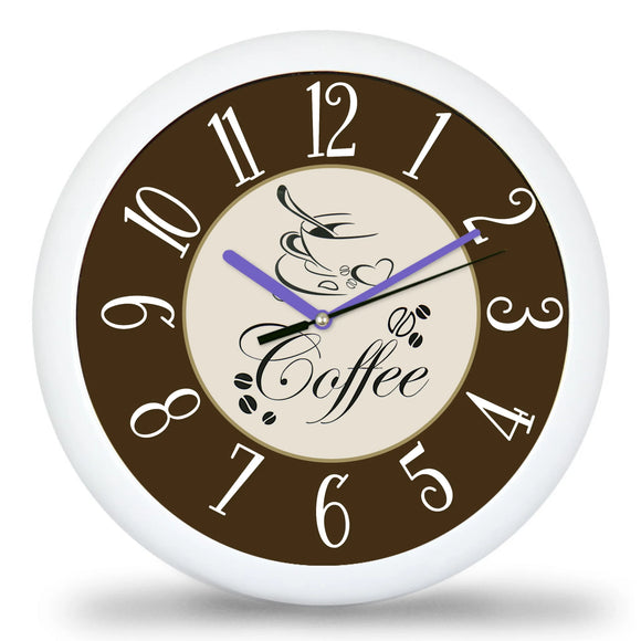 Klasszikus kávés falióra többféle lehetőségű háttérrel