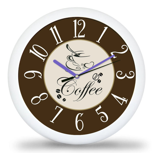 Klasszikus kávés falióra többféle választható háttérrel