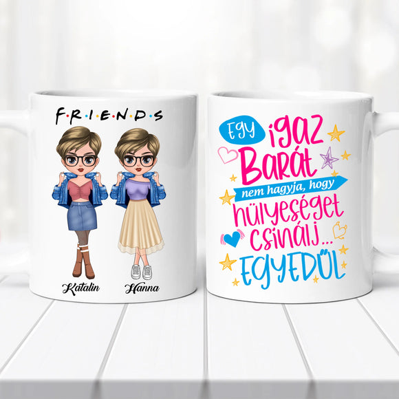 Barátnős bögre – személyre szabva