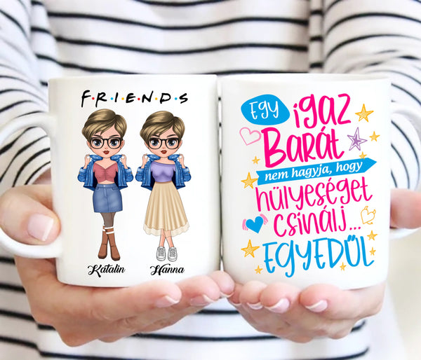Barátnős bögre – személyre szabva