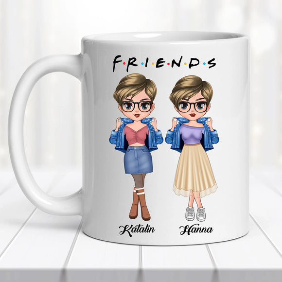 Barátnős bögre – személyre szabva