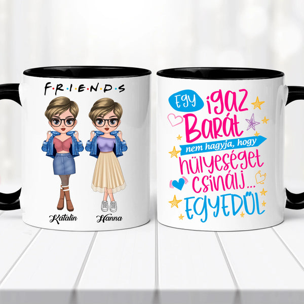 Barátnős bögre – személyre szabva