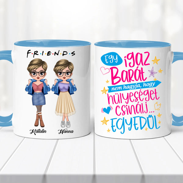 Barátnős bögre – személyre szabva