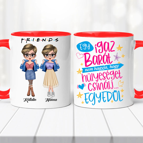 Barátnős bögre – személyre szabva