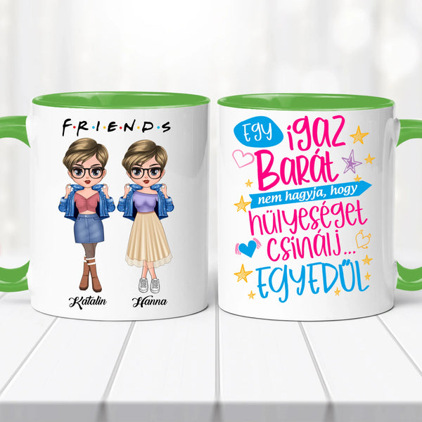 Barátnős bögre – személyre szabva