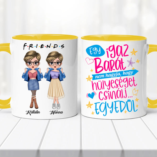 Barátnős bögre – személyre szabva