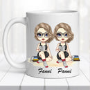 Barátnős bögre – „A véletlen munkatárssá tett minket…” felirattal-8