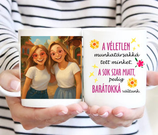 AI fényképes barátnős bögre – Mese ihlette saját képpel