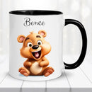 Névre szóló állatos bögre gyerekeknek – saját névvel és választható képpel-2