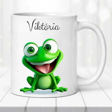 Névre szóló állatos bögre – saját névvel és választható képpel