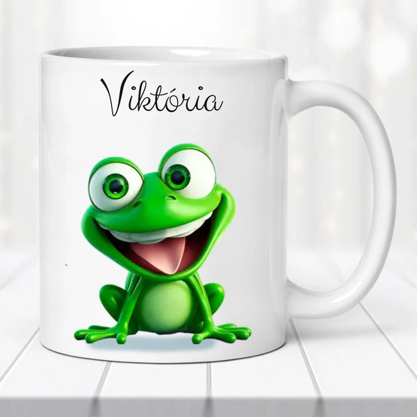 Névre szóló állatos bögre – saját névvel és választható képpel